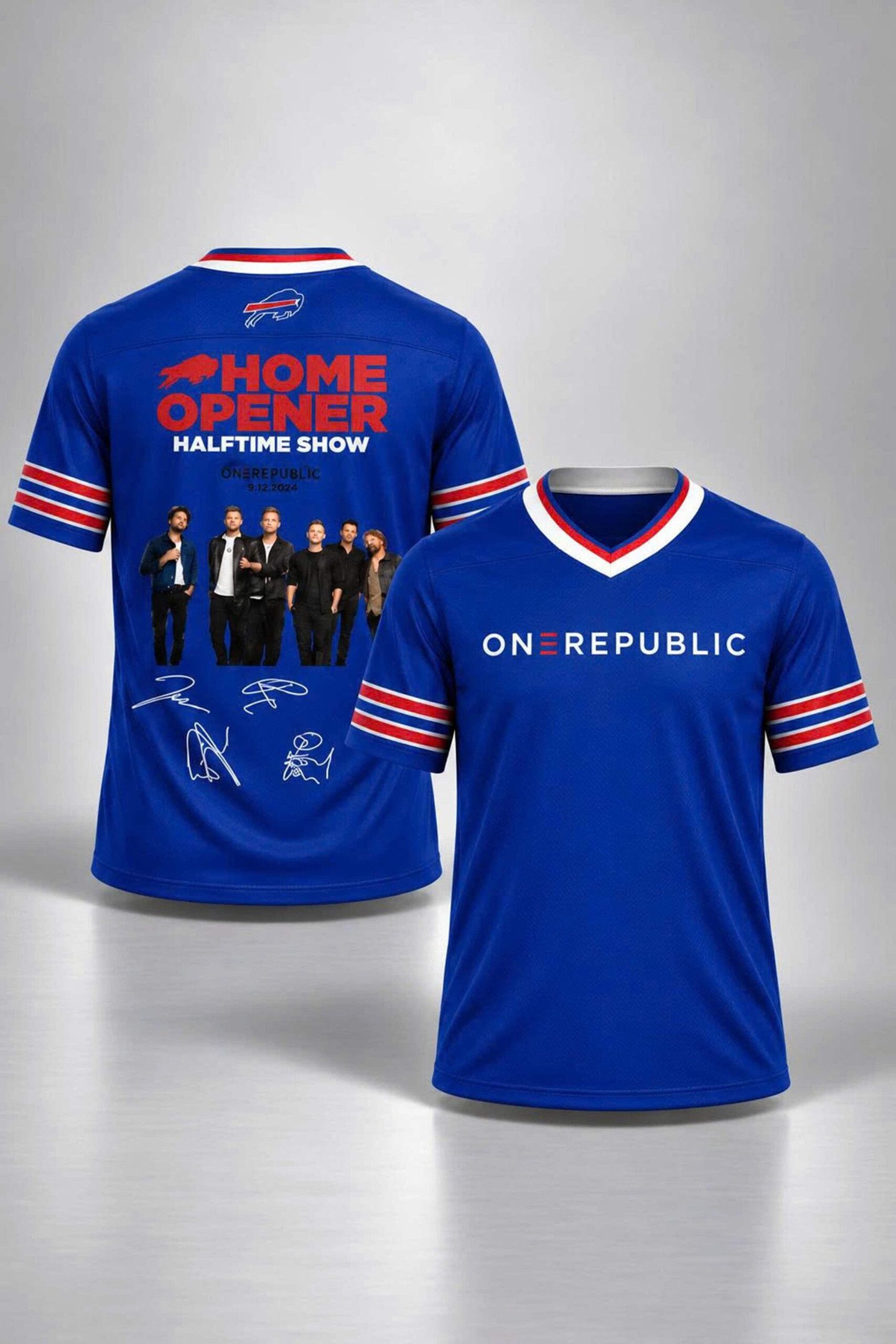 Buffalo Bills X OneRepublic Halftime Show At Highmark Stadium Football Jersey OneRepublic Merch 1 - Unicasport Buffalo Bills X OneRepublic Halftime Show At Highmark Stadium Football Jersey OneRepublic Merch