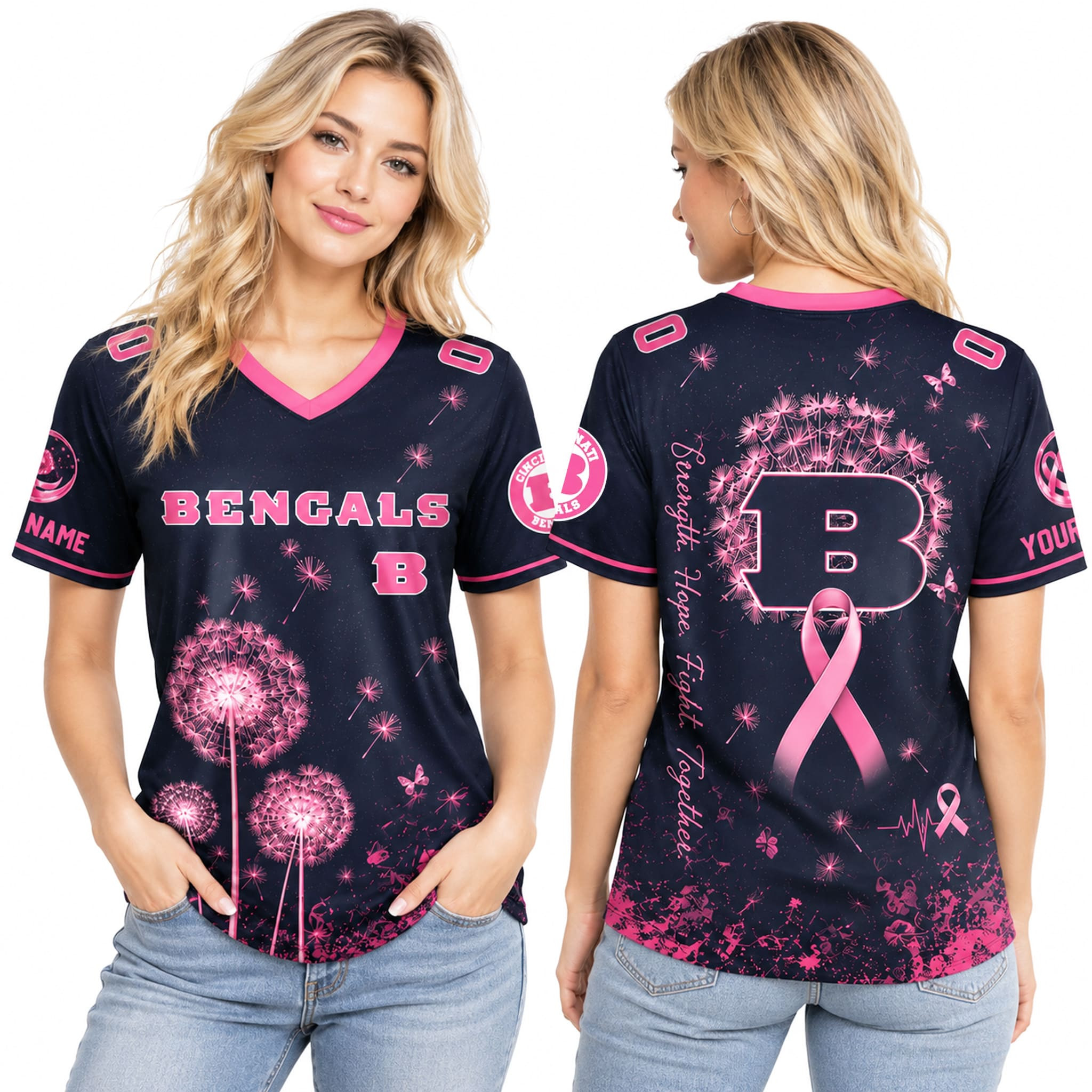 Personalized 2026 Bengals Breast Cancer Month Jersey Cincinnati Bengals Merch Fan Gifts 1 - Unicasport Personalized 2026 Bengals Breast Cancer Month Jersey Cincinnati Bengals Merch Fan Gifts