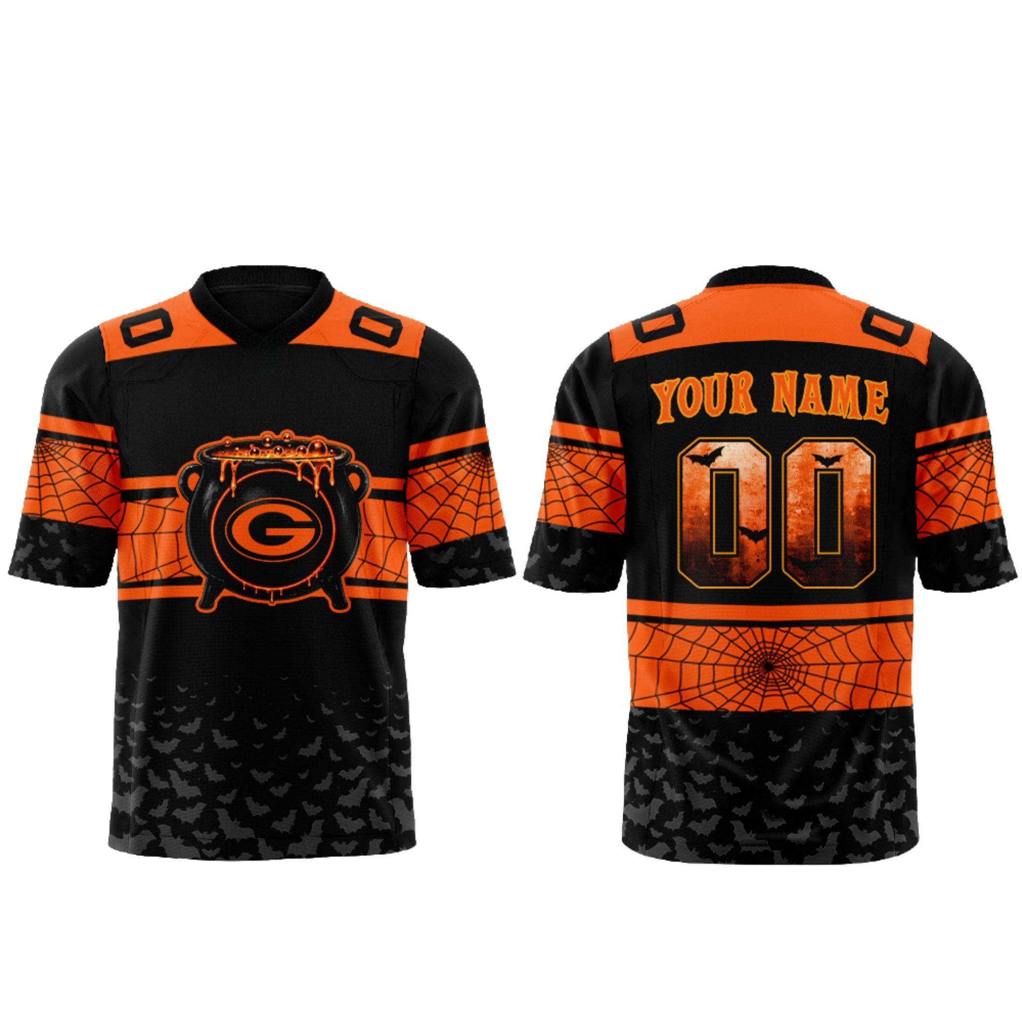 Personalized Packers Halloween Day 2026 Jersey Green Bay Packers Merch Gift For Football Fans 1 - Unicasport Personalized Packers Halloween Day 2026 Jersey Green Bay Packers Merch Gift For Football Fans