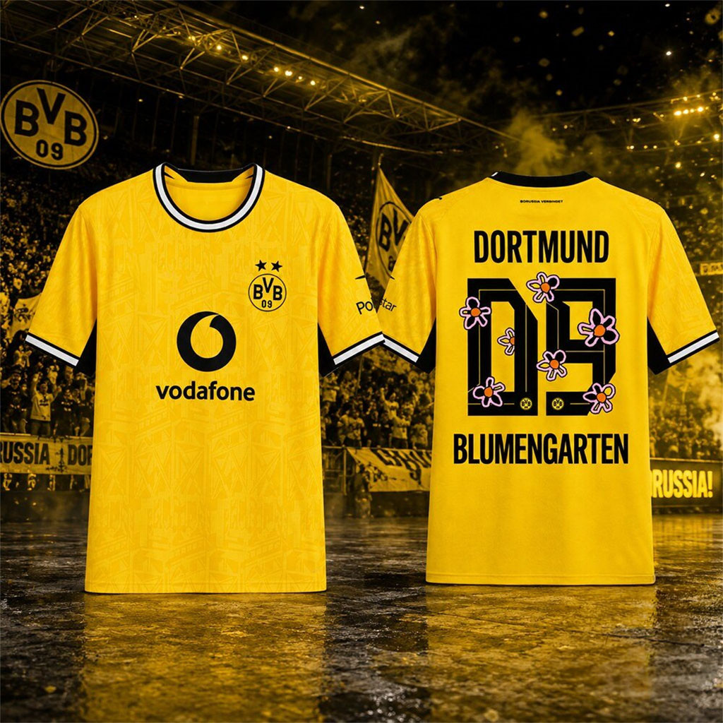 Blumengarten Rayan Djima Borussia Dortmund Special Edition Flower Jersey Shirt Fan Merch Gifts 1 - Unicasport Blumengarten Rayan Djima Borussia Dortmund Special Edition Flower Jersey Shirt Fan Merch Gifts