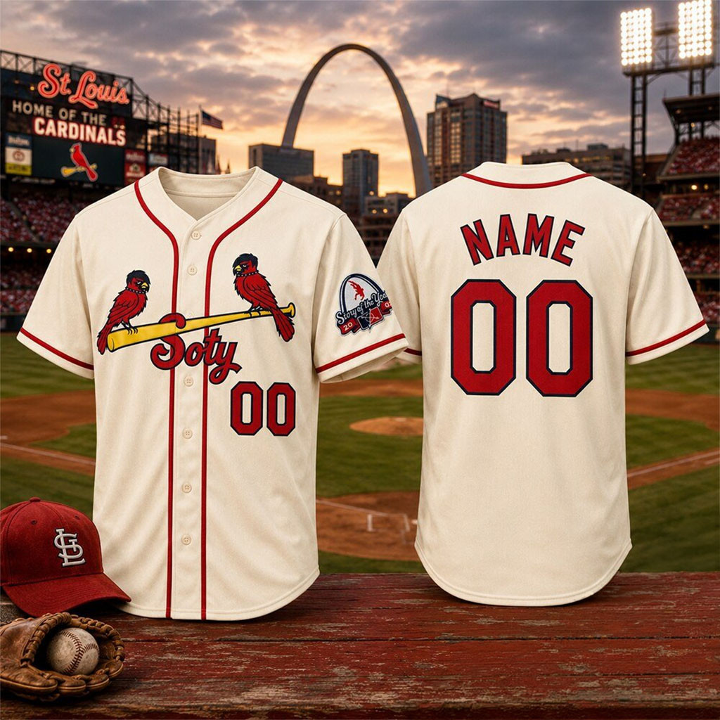Custom St Louis Cardinals Emo Punk Bird Story Of The Year Baseball Jersey Cardinals Merch