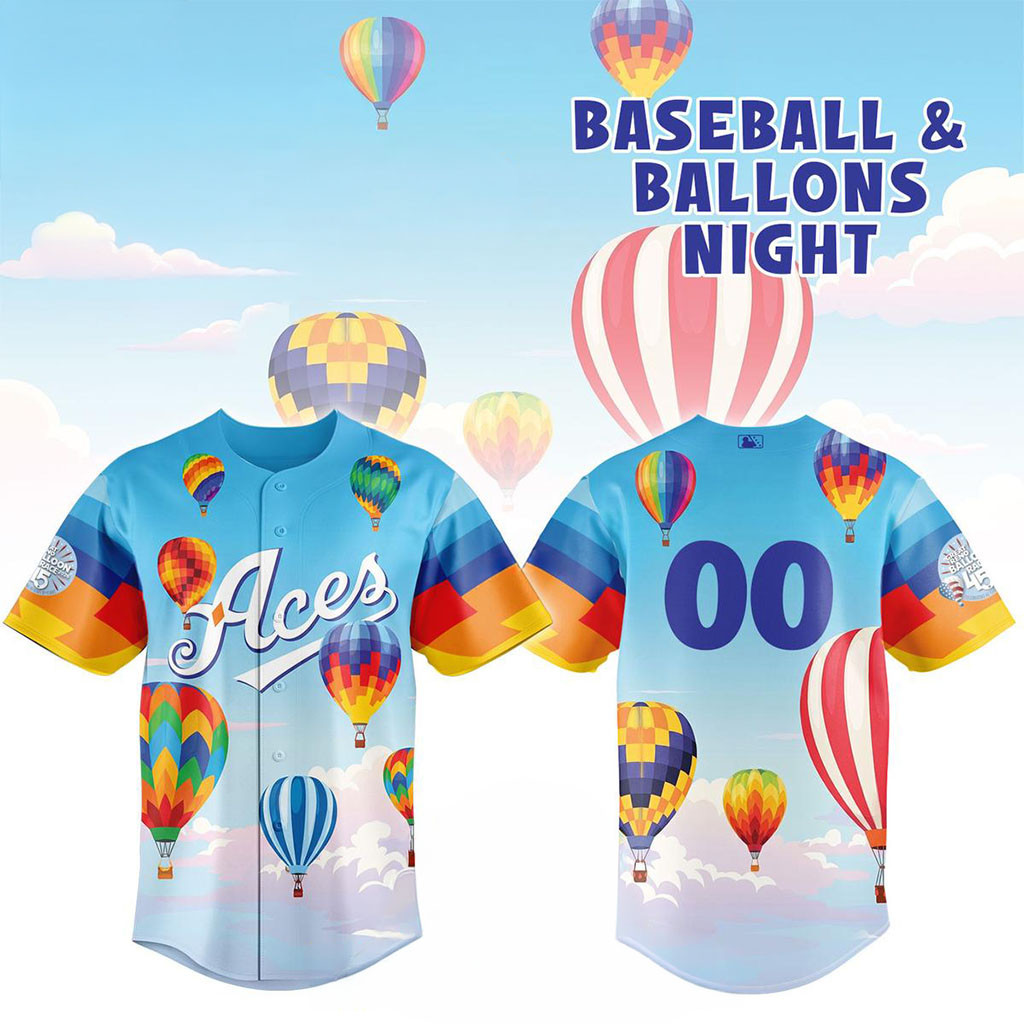 Personalized Reno Aces x Baseball And Balloons Night 2026 Jersey Reno Aces Merch Fans Gifts 1 - Unicasport Personalized Reno Aces x Baseball And Balloons Night 2026 Jersey Reno Aces Merch Fans Gifts