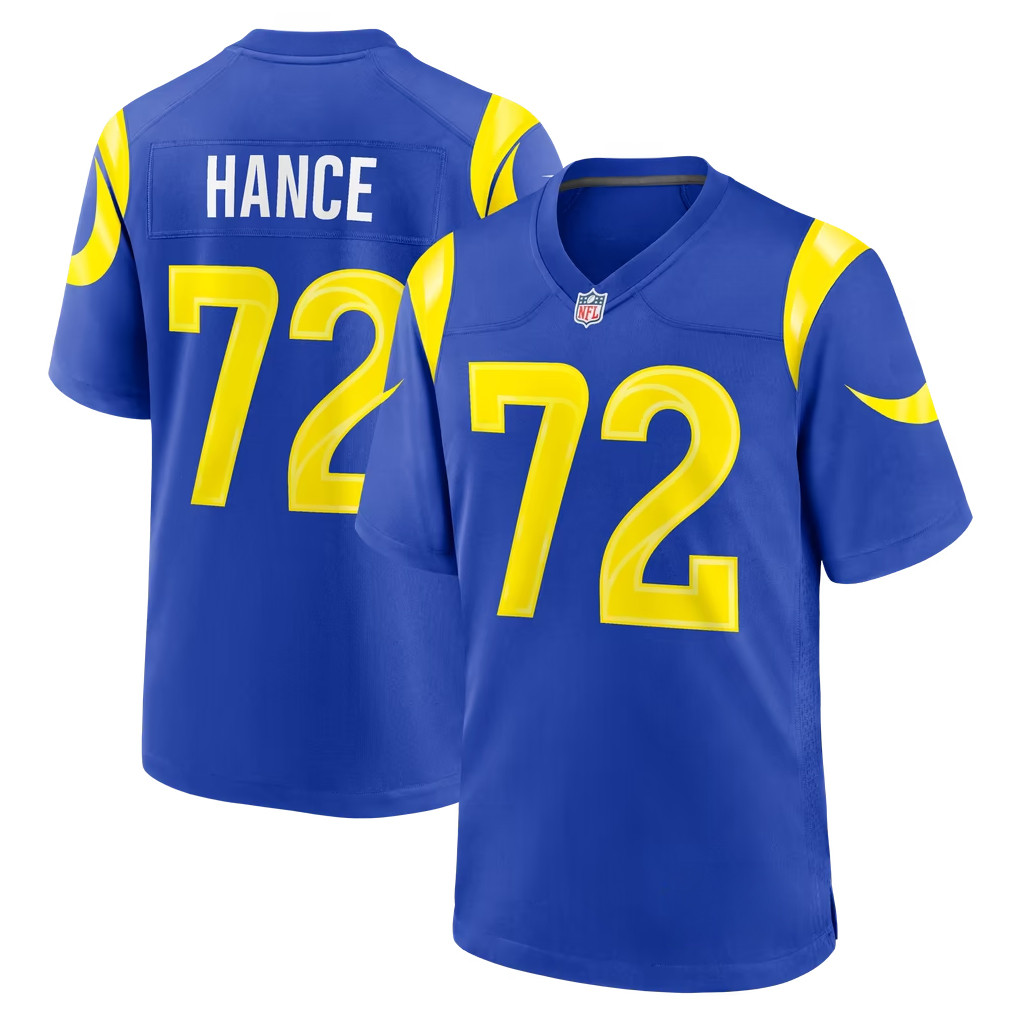 Hance Jersey Shirt 2026 Los Angeles Rams Merch #72 LA Rams Game Jersey Gift For Football Fans 1 - Unicasport Hance Jersey Shirt 2026 Los Angeles Rams Merch #72 LA Rams Game Jersey Gift For Football Fans