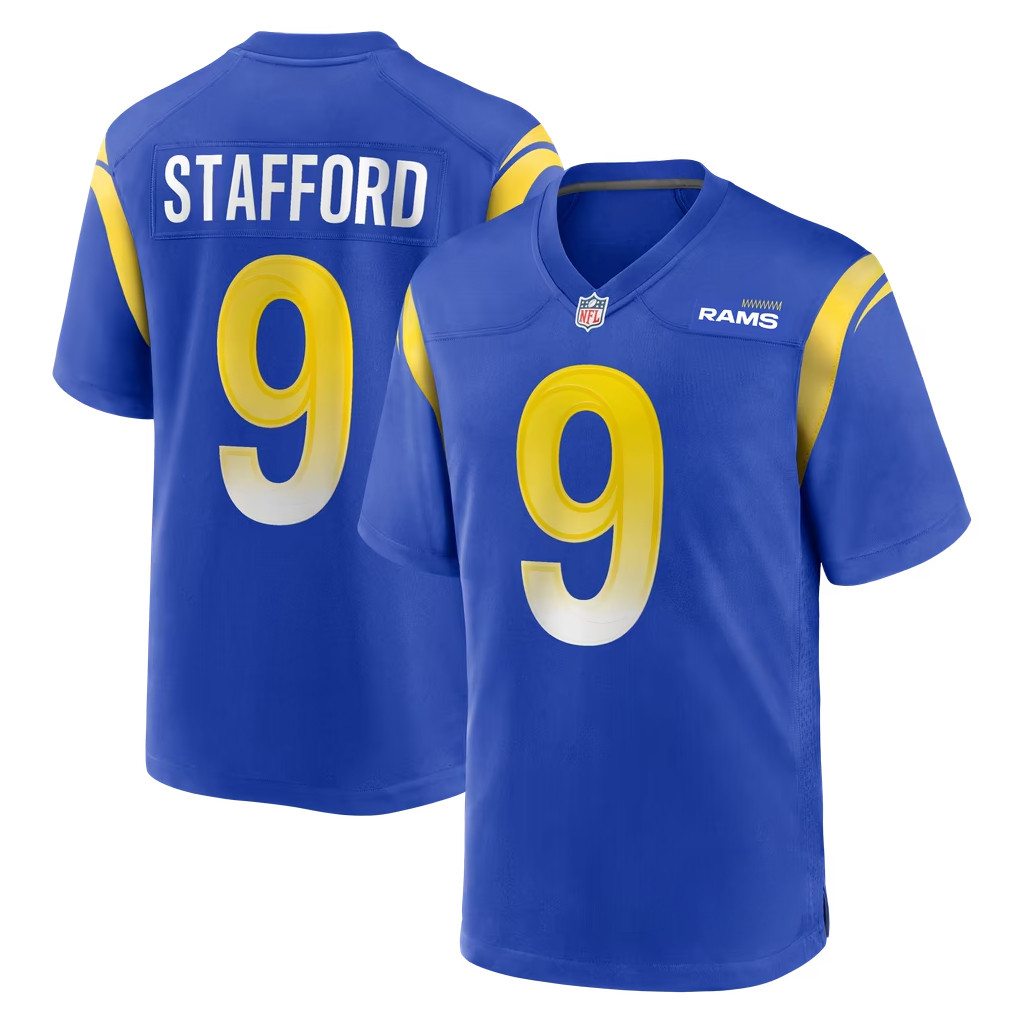 Matthew Stafford Jersey Shirt 2026 Los Angeles Rams Merch #9 LA Rams Game Jersey Game Day Gifts 1 - Unicasport Matthew Stafford Jersey Shirt 2026 Los Angeles Rams Merch #9 LA Rams Game Jersey Game Day Gifts