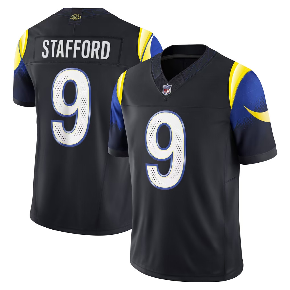 #9 Matthew Stafford Jersey Shirt Los Angeles Rams Merch 2026 NFL Rivalries Merch Game Day Gifts 1 - Unicasport #9 Matthew Stafford Jersey Shirt Los Angeles Rams Merch 2026 NFL Rivalries Merch Game Day Gifts