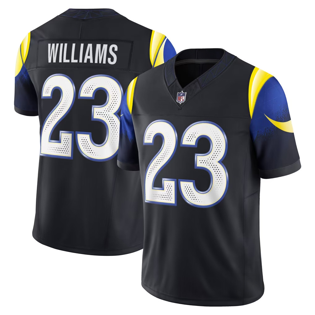 Kyren Williams Jersey Shirt #23 Los Angeles Rams Merch 2026 NFL Rivalries Merch Game Day Gifts 1 - Unicasport Kyren Williams Jersey Shirt #23 Los Angeles Rams Merch 2026 NFL Rivalries Merch Game Day Gifts
