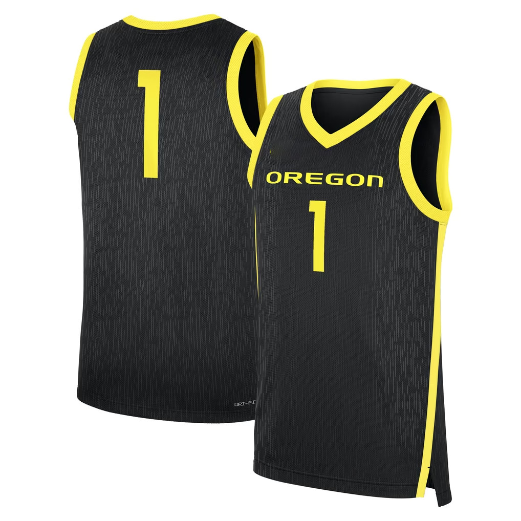 Oregon Ducks Merch 2026 #1 Black Oregon Ducks Alternate Replica Basketball Jersey Fan Gifts 1 - Unicasport Oregon Ducks Merch 2026 #1 Black Oregon Ducks Alternate Replica Basketball Jersey Fan Gifts