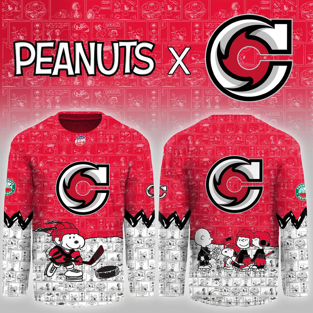 Cincinnati Cyclones Peanuts Night 2026 Christmas Night Hockey Jersey Cincinnati Cyclones Merch 1 - Unicasport Cincinnati Cyclones Peanuts Night 2026 Christmas Night Hockey Jersey Cincinnati Cyclones Merch