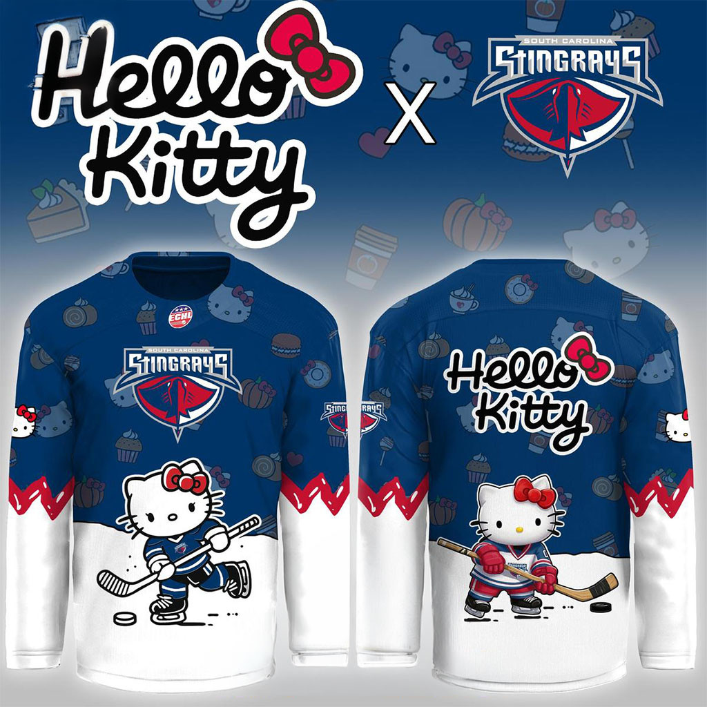 South Carolina Stingrays x Hello Kitty Night 2026 Christmas Hockey Jersey Stingrays Merch 1 - Unicasport South Carolina Stingrays x Hello Kitty Night 2026 Christmas Hockey Jersey Stingrays Merch