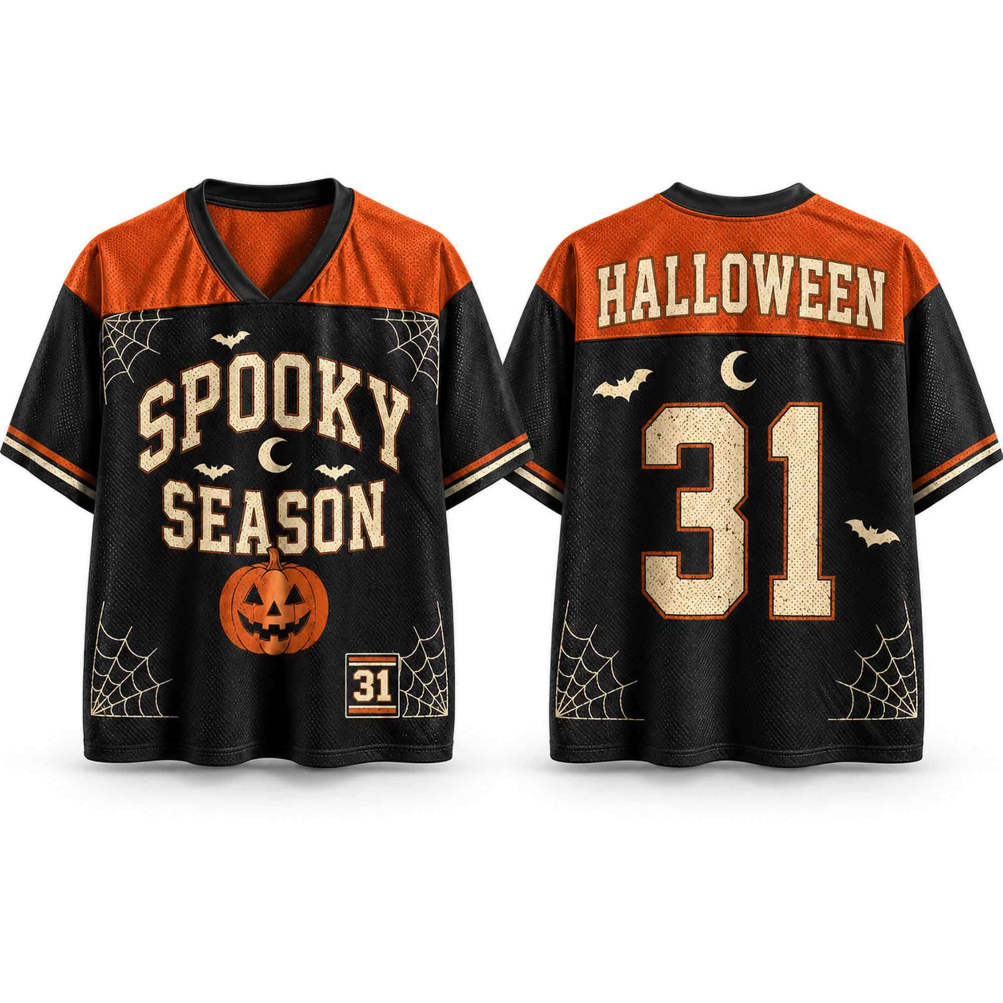 2026 Spooky Season 31 Halloween Jersey Horror Clothing Gifts For Halloween Lovers 1 - Unicasport 2026 Spooky Season 31 Halloween Jersey Horror Clothing Gifts For Halloween Lovers