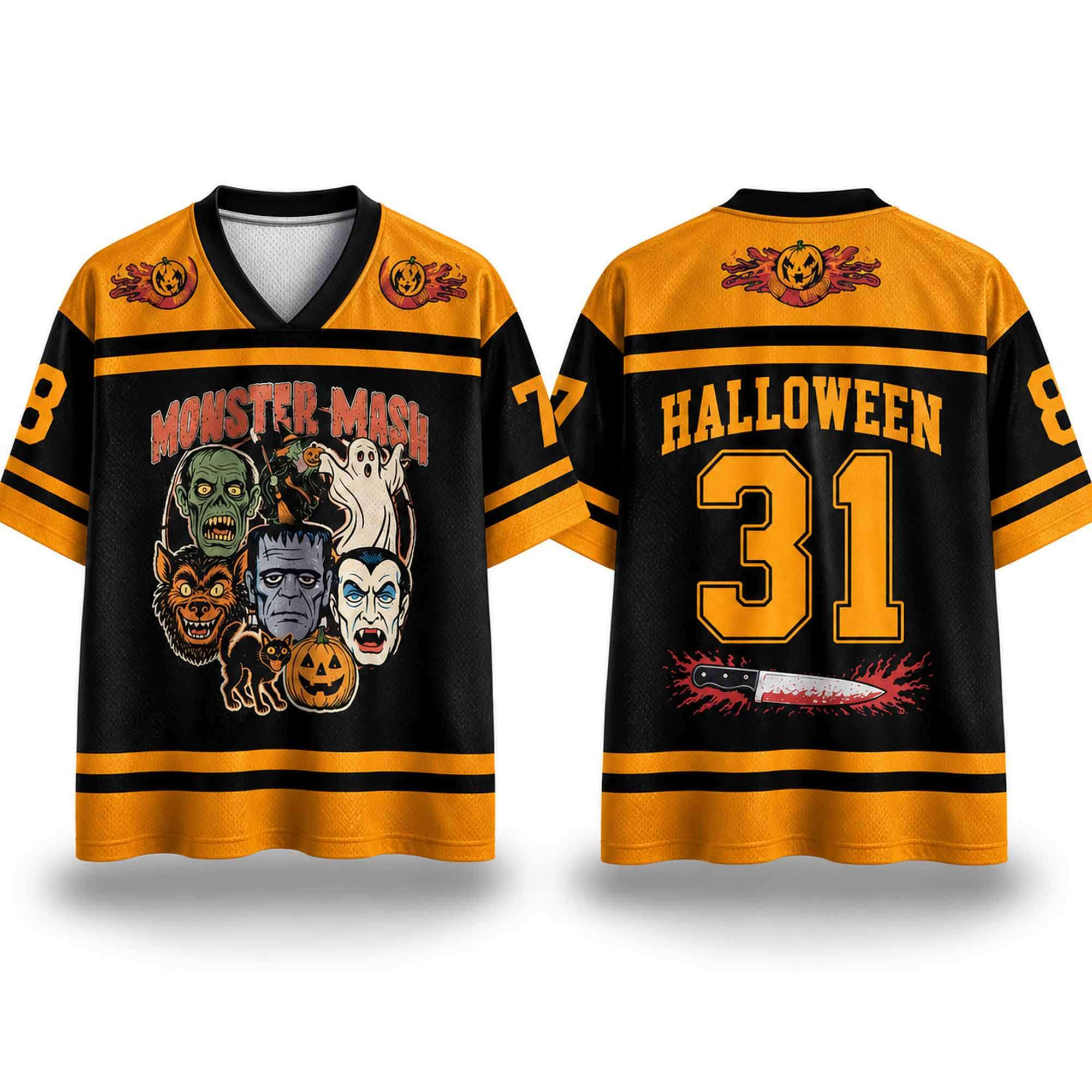 2026 Halloween Monster Mash 31 Jersey Scary Horror Apparel Halloween Presents 1 - Unicasport 2026 Halloween Monster Mash 31 Jersey Scary Horror Apparel Halloween Presents