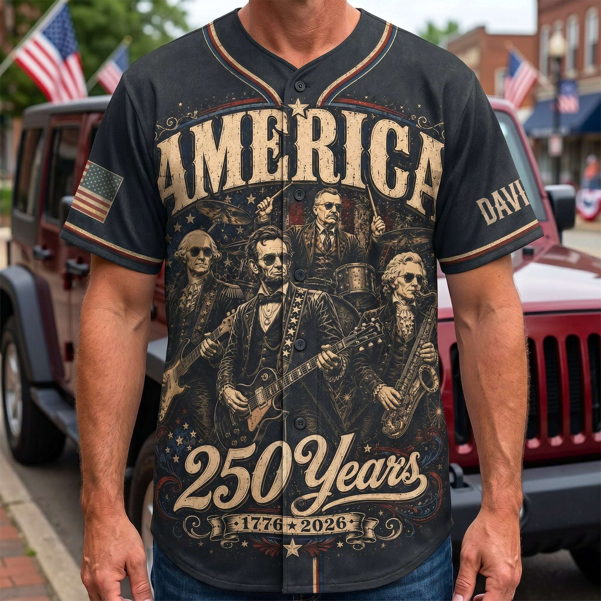 Personalized America 250 Years Proud And Free Baseball Jersey Best Gifts For Patriots 1 - Unicasport Personalized America 250 Years Proud And Free Baseball Jersey Best Gifts For Patriots