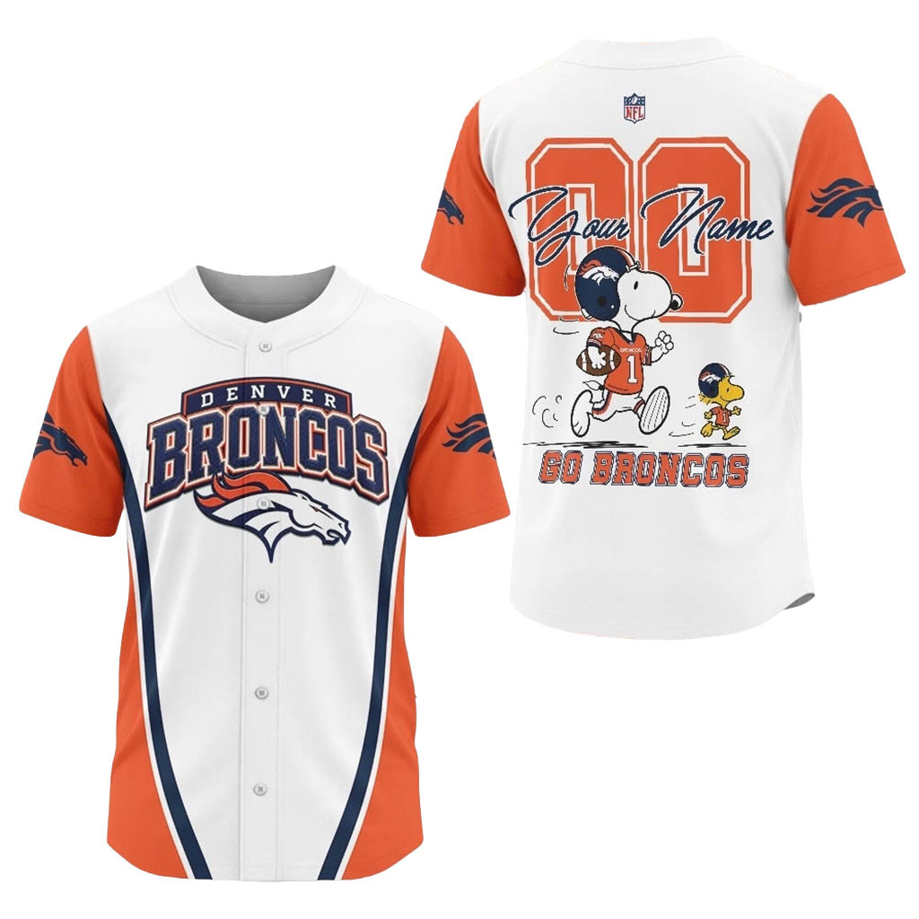 Personalized Denver Broncos X Snoopy Ultimate Game Day Jersey Denver Broncos Merch Gift For Fan