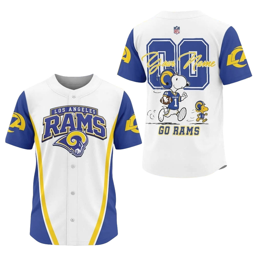 Personalized Los Angeles Rams X Snoopy Ultimate Jersey Game Day Apparel LA Rams Merch Fan Gifts 1 - Unicasport Personalized Los Angeles Rams X Snoopy Ultimate Jersey Game Day Apparel LA Rams Merch Fan Gifts