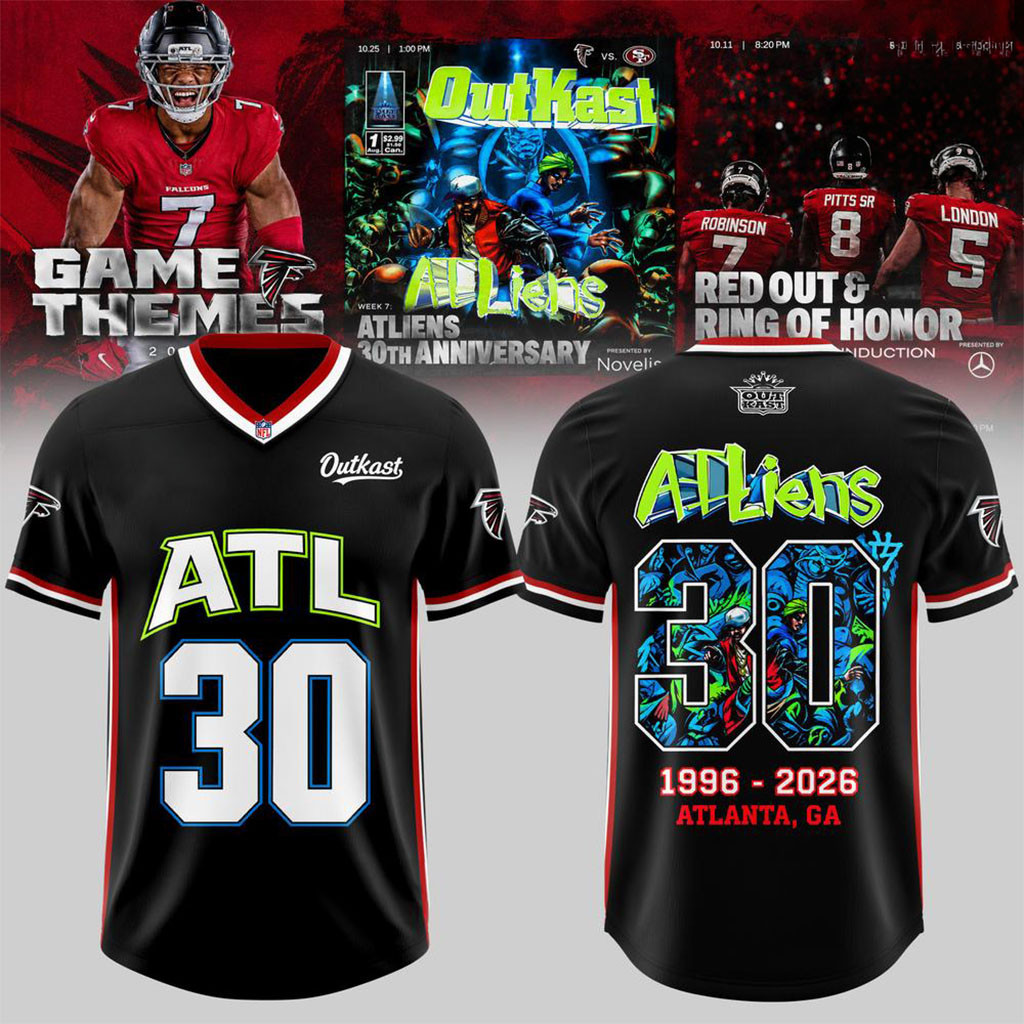 Atlanta Falcons Merch X OutKast ATLiens 30th Anniversary 2026 Jersey Present For Fans 1 - Unicasport Atlanta Falcons Merch X OutKast ATLiens 30th Anniversary 2026 Jersey Present For Fans
