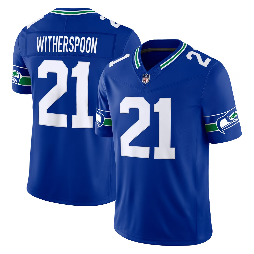 Devon Witherspoon Jersey Shirt Seattle Seahawks Merch #21 Seahawks Alternate Vapor FUSE Jersey 1 - Unicasport Devon Witherspoon Jersey Shirt Seattle Seahawks Merch #21 Seahawks Alternate Vapor FUSE Jersey