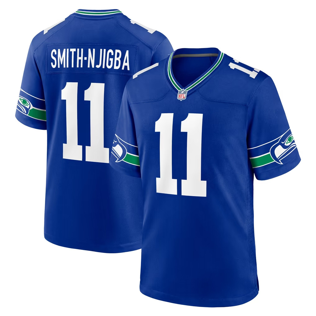 Jaxon Smith-Njigba Jersey Shirt 2026 Seattle Seahawks Merch #11 Seahawks Throwback Game Jersey 1 - Unicasport Jaxon Smith-Njigba Jersey Shirt 2026 Seattle Seahawks Merch #11 Seahawks Throwback Game Jersey