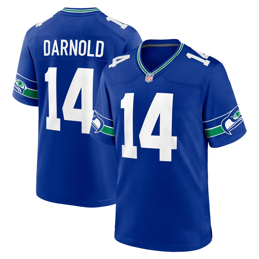 Sam Darnold Jersey Shirt Seattle Seahawks Merch #14 Seattle Football Alternate Game Player Jersey 1 - Unicasport Sam Darnold Jersey Shirt Seattle Seahawks Merch #14 Seattle Football Alternate Game Player Jersey