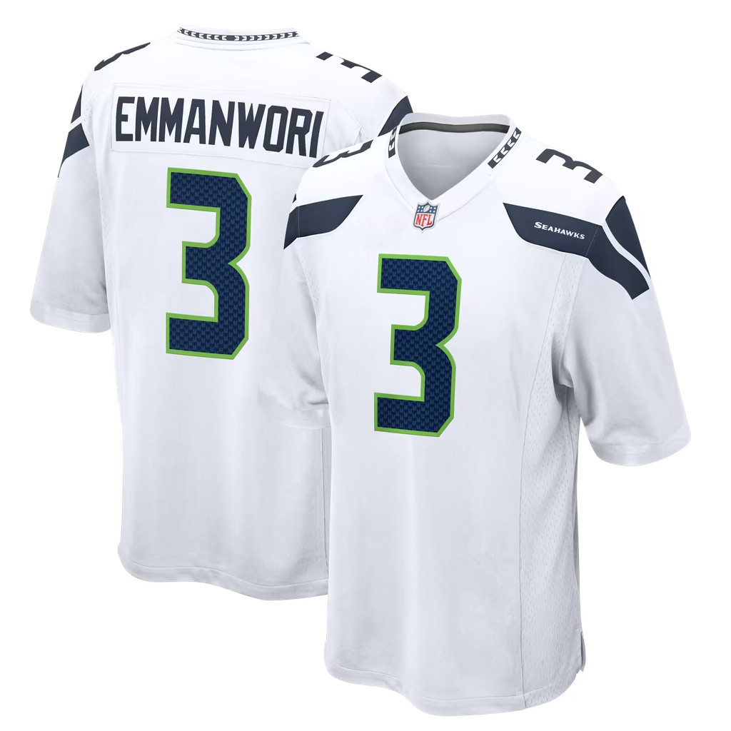 Nick Emmanwori Jersey Shirt 2026 Seattle Seahawks Merch #3 Seattle Seahawks Game Jersey White 1 - Unicasport Nick Emmanwori Jersey Shirt 2026 Seattle Seahawks Merch #3 Seattle Seahawks Game Jersey White