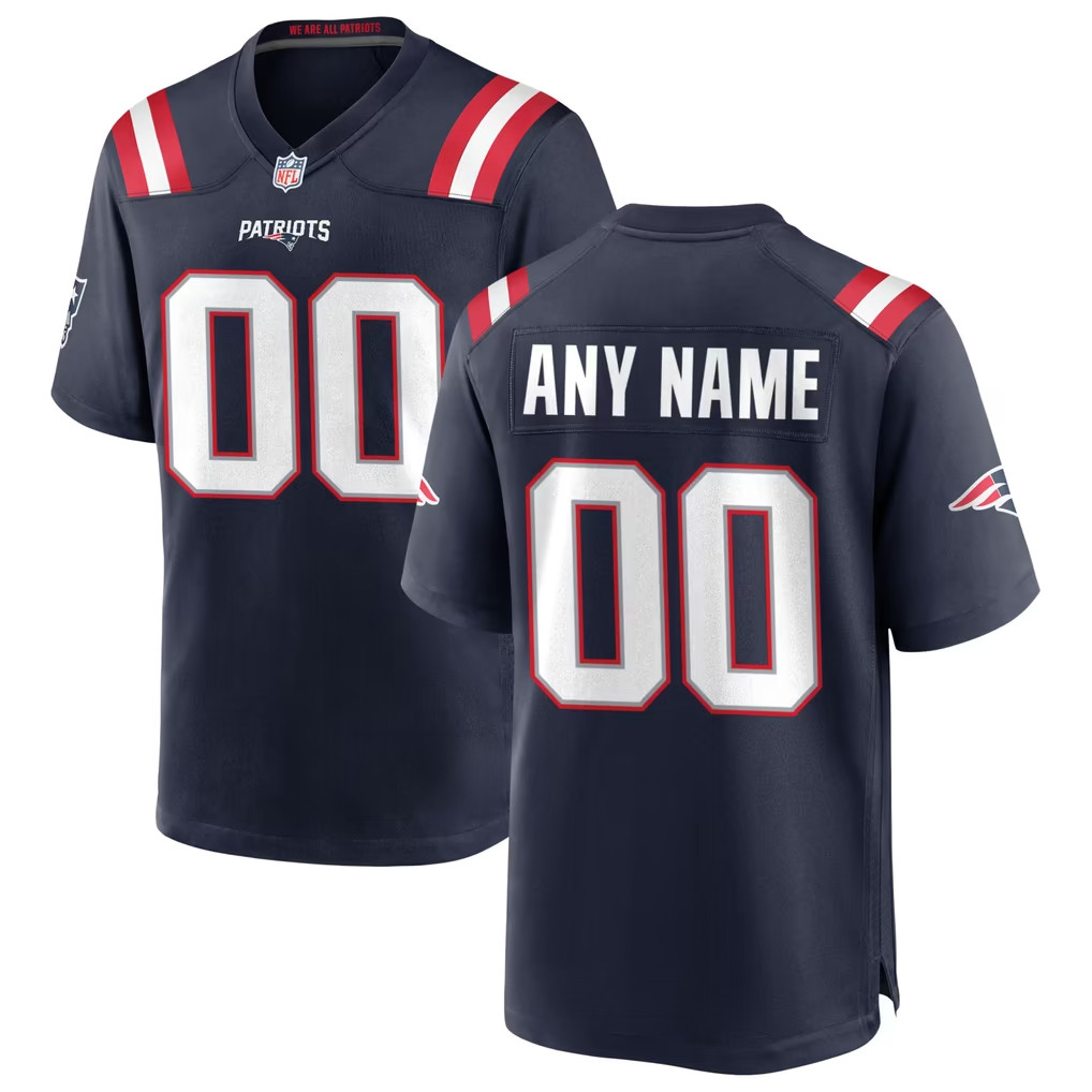 Custom New England Patriots Merch 2026 NE Patriots Navy Game Jersey Football Fan Gear Men's 1 - Unicasport Custom New England Patriots Merch 2026 NE Patriots Navy Game Jersey Football Fan Gear Men's