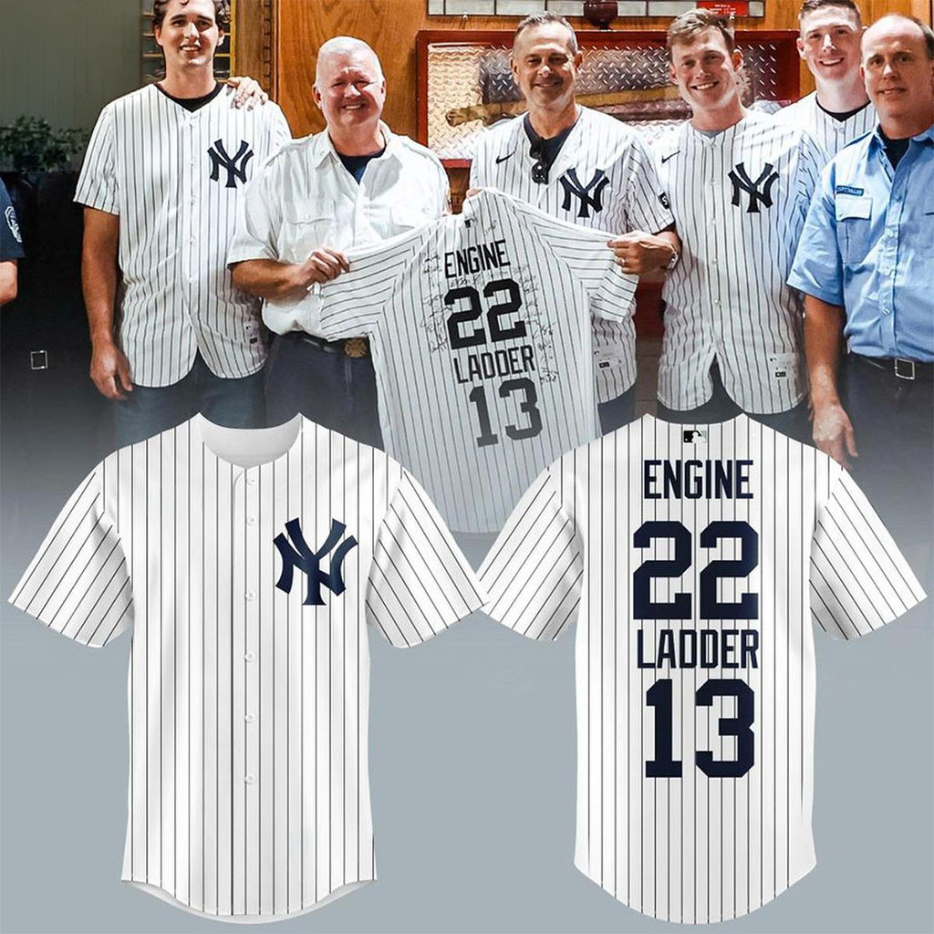 New York Yankees 2026 Engine 22 Ladder 13 Tribute Firefighter Baseball Jersey Yankees Merch 1 - Unicasport New York Yankees 2026 Engine 22 Ladder 13 Tribute Firefighter Baseball Jersey Yankees Merch