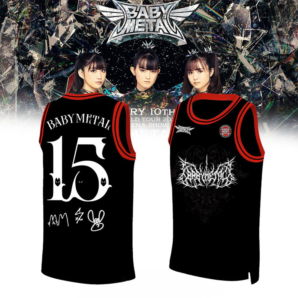 Babymetal World Tour 2026 Signature Basketball Jersey Babymetal Merch Gift For Metal Band Fan 1 - Unicasport Babymetal World Tour 2026 Signature Basketball Jersey Babymetal Merch Gift For Metal Band Fan