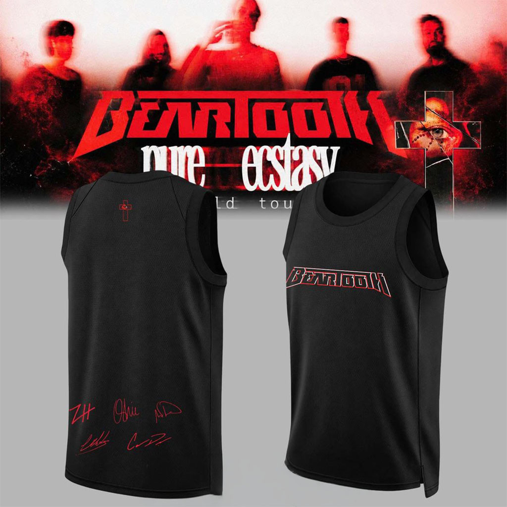 Beartooth Pure Ecstasy World Tour 2026 Basketball Jersey Beartooth Merch Rock Fan Gifts 1 - Unicasport Beartooth Pure Ecstasy World Tour 2026 Basketball Jersey Beartooth Merch Rock Fan Gifts