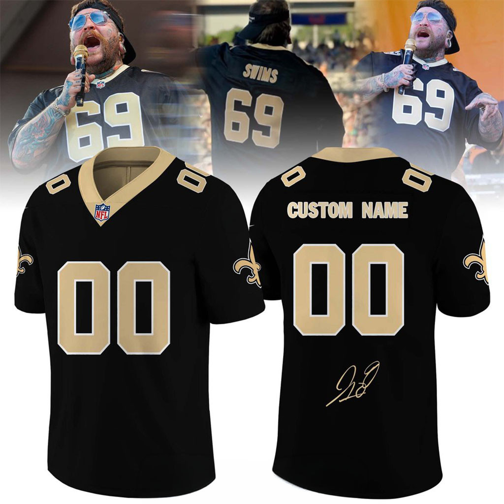 Custom New Orleans Saints x Teddy Swims The Ugly Tour 2026 Football Jersey Saints Merch 1 - Unicasport Custom New Orleans Saints x Teddy Swims The Ugly Tour 2026 Football Jersey Saints Merch