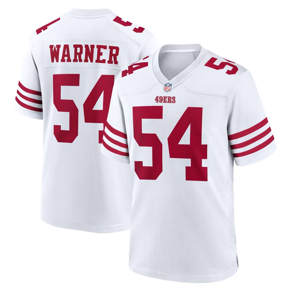 Fred Warner #54 SF 49ers White Team Game Player Jersey San Francisco 49ers Merch 2026 Fan Gifts 1 - Unicasport Fred Warner #54 SF 49ers White Team Game Player Jersey San Francisco 49ers Merch 2026 Fan Gifts