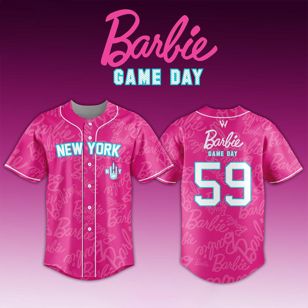 New York Heights x Barbie Night WPBL Game 2026 Pink Baseball Jersey Heights Merch Gifts For Her 1 - Unicasport New York Heights x Barbie Night WPBL Game 2026 Pink Baseball Jersey Heights Merch Gifts For Her