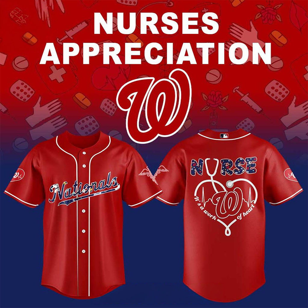 Washington Nationals 2026 x Nurse Night Appreciation Baseball Jersey Nationals Merch Fan Gifts 1 - Unicasport Washington Nationals 2026 x Nurse Night Appreciation Baseball Jersey Nationals Merch Fan Gifts