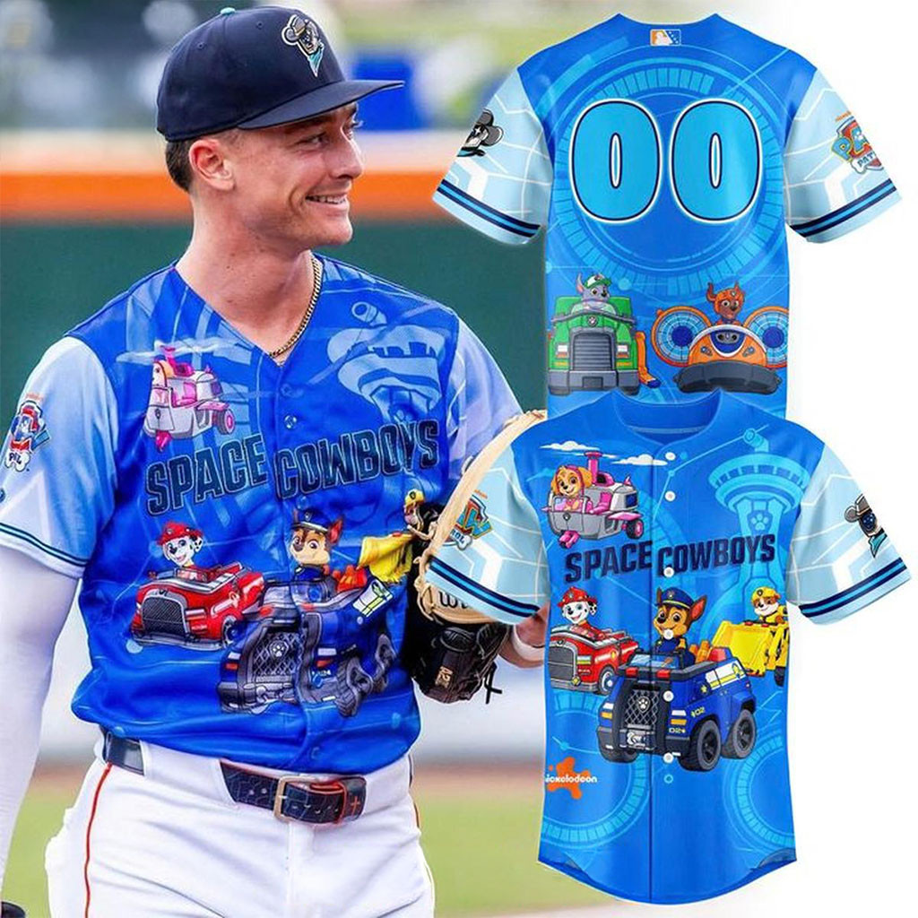 Custom Sugar Land Space Cowboys x Paw Patrol Theme Night 2026 Baseball Jersey Cowboys Merch 1 - Unicasport Custom Sugar Land Space Cowboys x Paw Patrol Theme Night 2026 Baseball Jersey Cowboys Merch