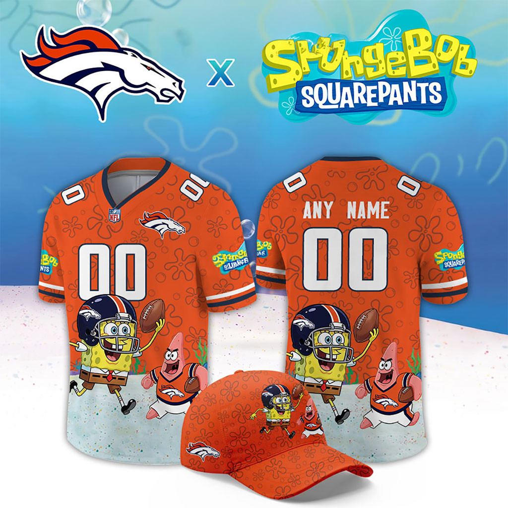 Personalized Denver Broncos X SpongeBob Squarepants Football Jersey Denver Broncos Merch 1 - Unicasport Personalized Denver Broncos X SpongeBob Squarepants Football Jersey Denver Broncos Merch