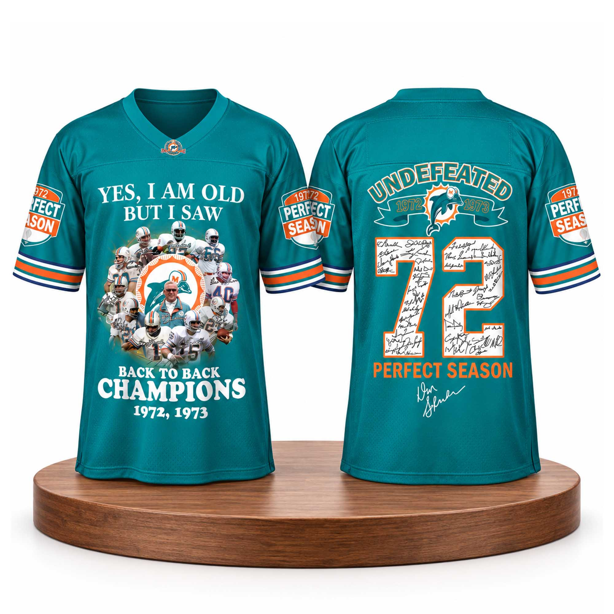 Yes I'm Old But I Saw Dolphins Back To Back Champions Jersey Miami Dolphins Merch Fans Gifts 1 - Unicasport Yes I'm Old But I Saw Dolphins Back To Back Champions Jersey Miami Dolphins Merch Fans Gifts