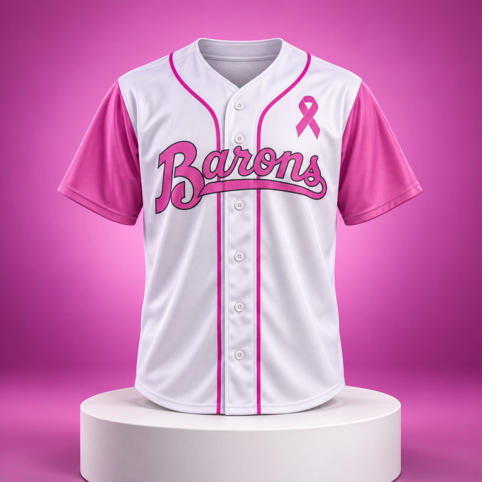 2026 Birmingham Barons Breast Cancer Awareness Jersey Barons Merch Gifts For Baseball Fans 1 - Unicasport 2026 Birmingham Barons Breast Cancer Awareness Jersey Barons Merch Gifts For Baseball Fans