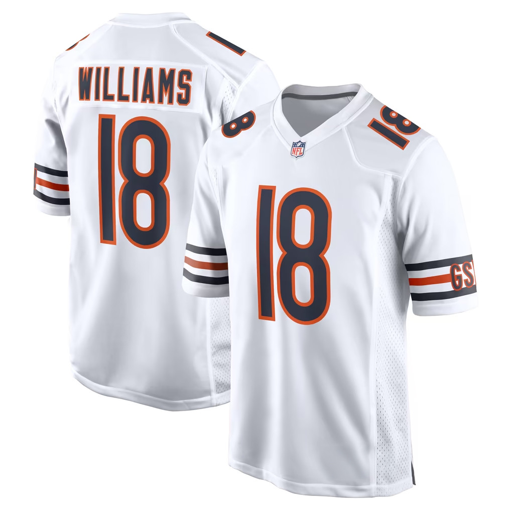Caleb Williams Merch Chicago Bears #18 Caleb Williams First Round Pick Player Game Jersey White 1 - Unicasport Caleb Williams Merch Chicago Bears #18 Caleb Williams First Round Pick Player Game Jersey White