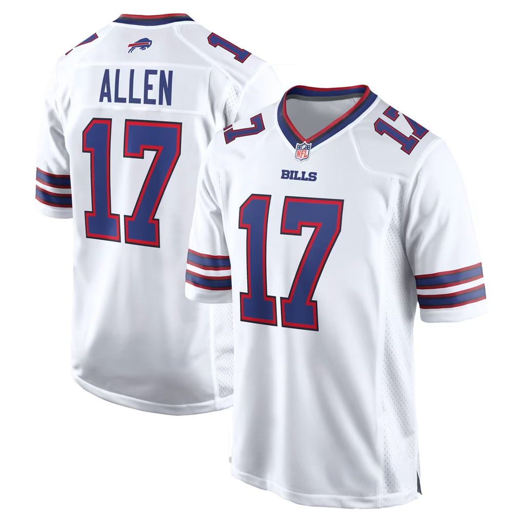 Josh Allen Merch Buffalo Bills #17 Josh Allen White Game Player Jersey Gift For Football Fans 1 - Unicasport Josh Allen Merch Buffalo Bills #17 Josh Allen White Game Player Jersey Gift For Football Fans