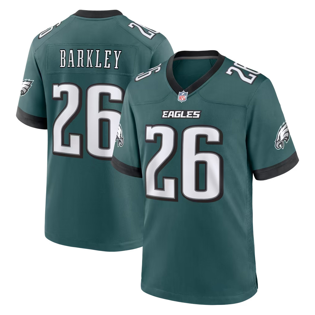 Saquon Barkley Merch 2026 Philadelphia Eagles #26 Saquon Barkley Team Game Jersey Gift For Fans 1 - Unicasport Saquon Barkley Merch 2026 Philadelphia Eagles #26 Saquon Barkley Team Game Jersey Gift For Fans