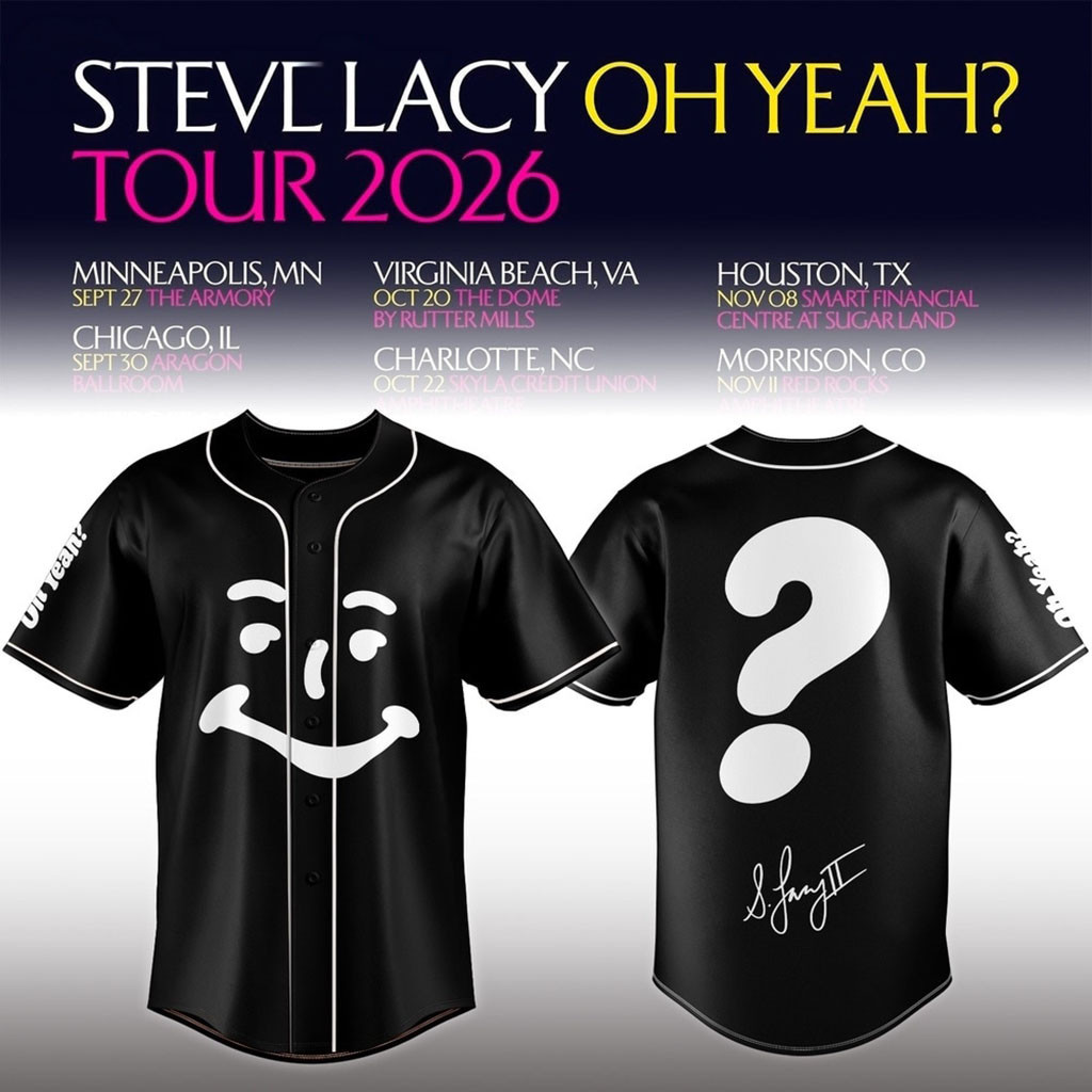 Steve Lacy Oh Yeah Tour 2026 Signature Baseball Jersey Steve Lacy Merch Music Apparel Gifts 1 - Unicasport Steve Lacy Oh Yeah Tour 2026 Signature Baseball Jersey Steve Lacy Merch Music Apparel Gifts