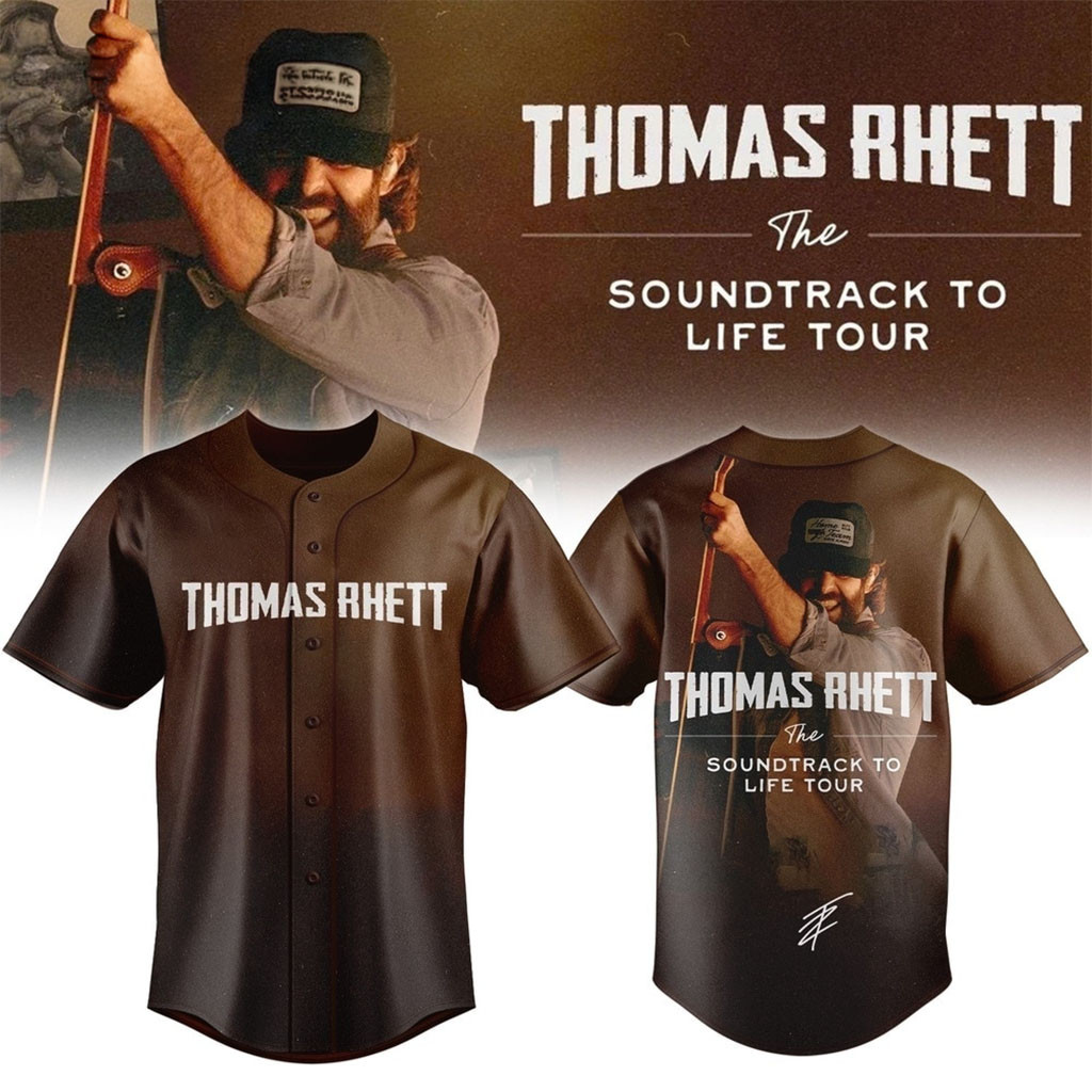 Thomas Rhett Merch The Soundtrack to Life Tour 2026 Signature Baseball Jersey Gift For Fans