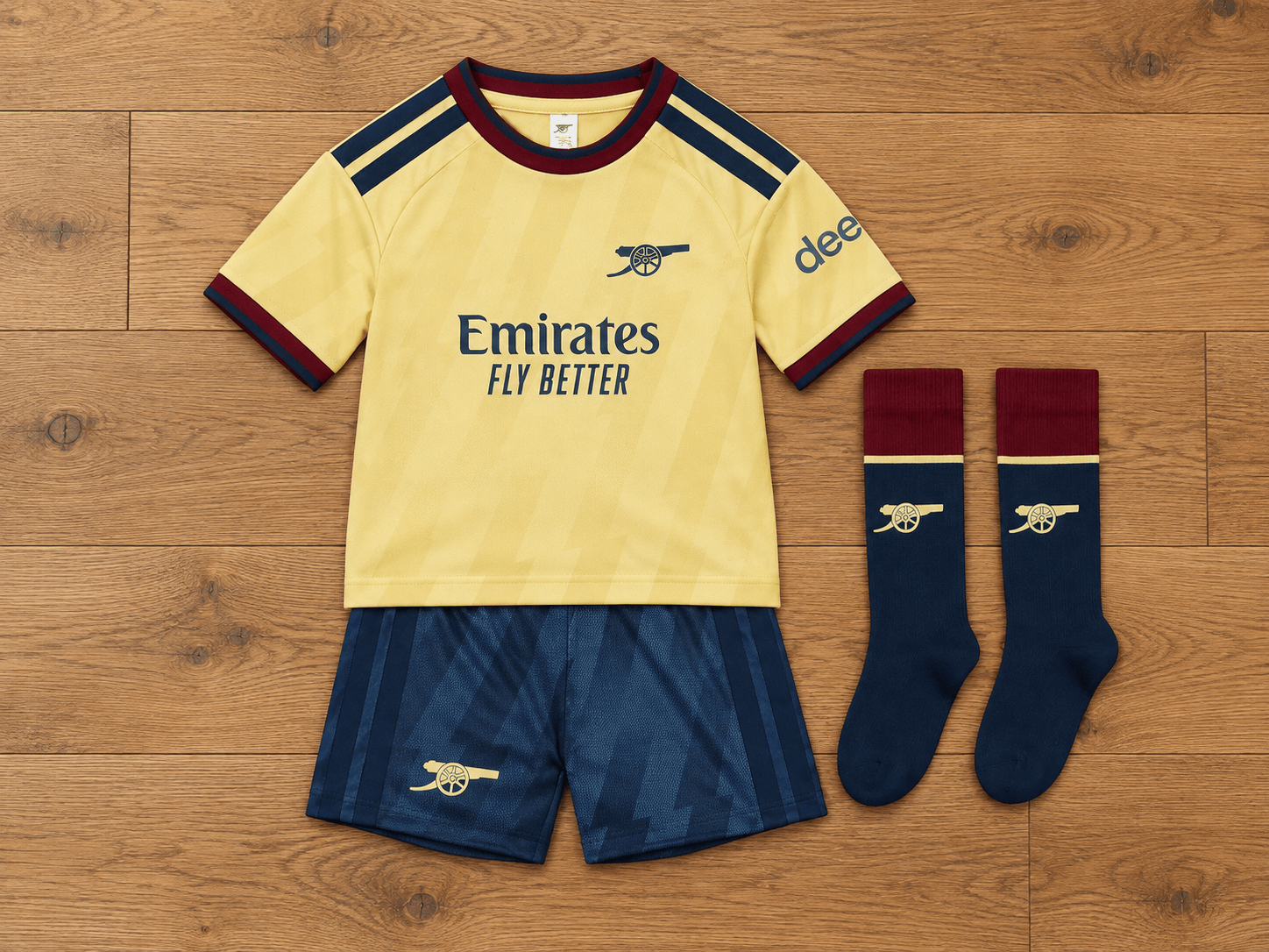 Arsenal 26 27 Away Soccer Jersey Kit And Shorts With Socks Set Arsenal FC Merch Fan Presents 1 - Unicasport Arsenal 26 27 Away Soccer Jersey Kit And Shorts With Socks Set Arsenal FC Merch Fan Presents
