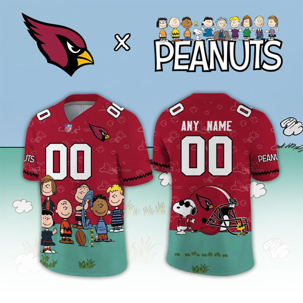 Custom Arizona Cardinals X Peanuts Night 2026 Snoopy Football Jersey Arizona Cardinals Merch 1 - Unicasport Custom Arizona Cardinals X Peanuts Night 2026 Snoopy Football Jersey Arizona Cardinals Merch