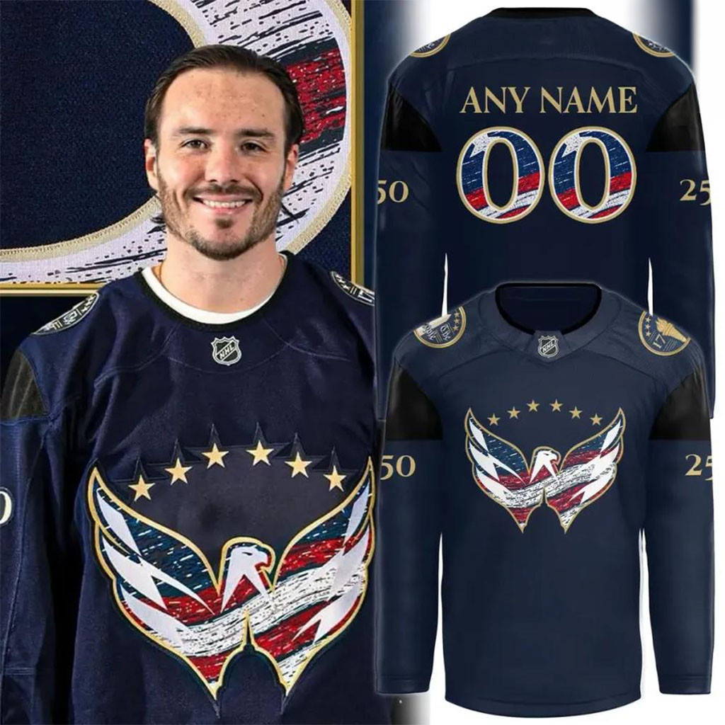 Custom Washington Capitals America 250th Anniversary Hockey Jersey Capitals Merch Fan Gear 1 - Unicasport Custom Washington Capitals America 250th Anniversary Hockey Jersey Capitals Merch Fan Gear