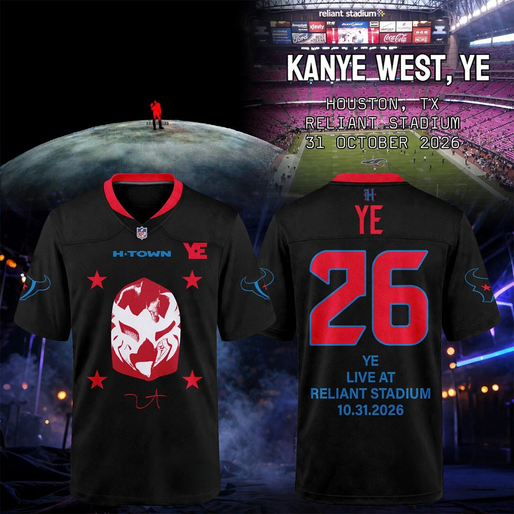 Ye x HOU-Ye Live at Reliant Stadium 2026 Jersey Kanye West Merch Gifts For Rapper Fans 1 - Unicasport Ye x HOU-Ye Live at Reliant Stadium 2026 Jersey Kanye West Merch Gifts For Rapper Fans