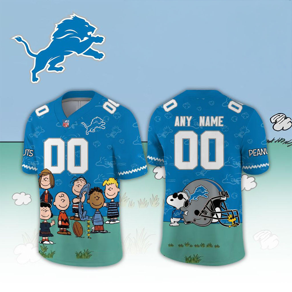 Personalized Detroit Lions X Peanuts Night Snoopy Football Jersey Detroit Lions Merch Gifts 1 - Unicasport Personalized Detroit Lions X Peanuts Night Snoopy Football Jersey Detroit Lions Merch Gifts