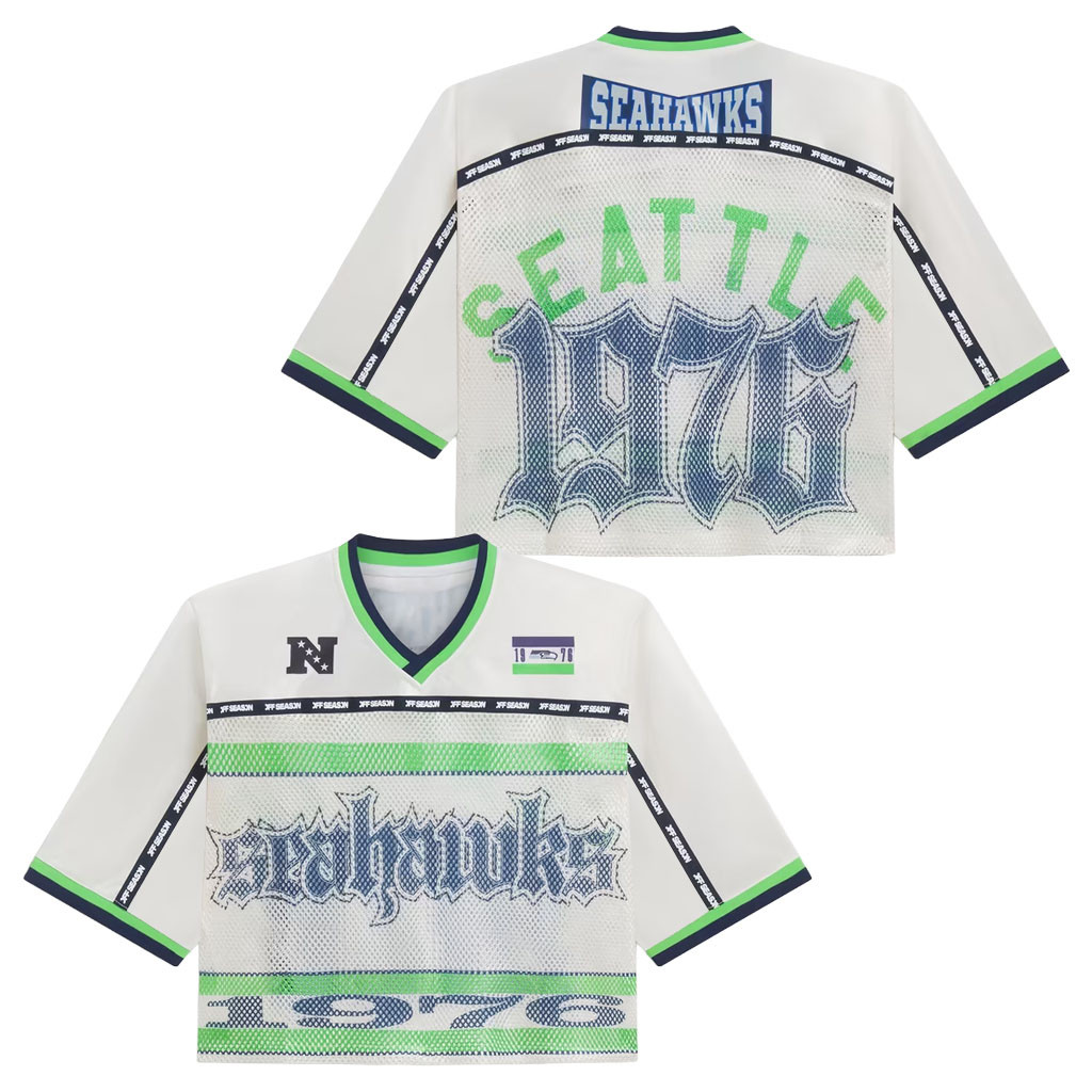 Seattle Seahawks Merch 2026 Seattle Seahawks Cropped V-Neck Jersey Football Gift For Her 1 - Unicasport Seattle Seahawks Merch 2026 Seattle Seahawks Cropped V-Neck Jersey Football Gift For Her