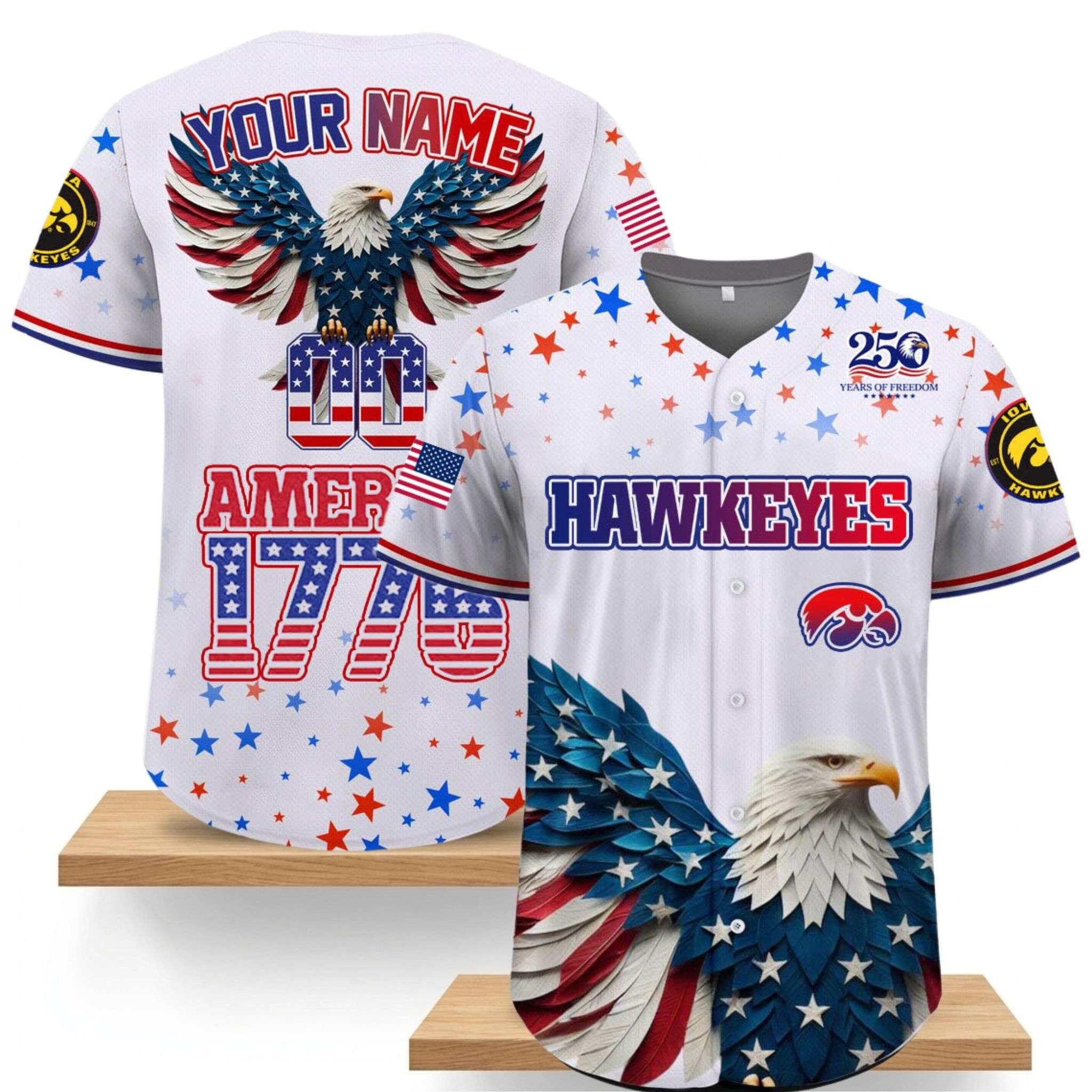 Custom Iowa Hawkeyes x 250th Anniversary Celebration USA 2026 Jersey Hawkeyes Merch Fan Gifts 1 - Unicasport Custom Iowa Hawkeyes x 250th Anniversary Celebration USA 2026 Jersey Hawkeyes Merch Fan Gifts