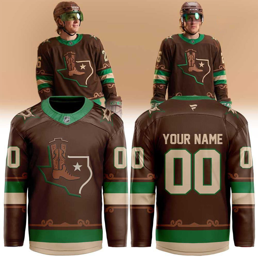 Custom Dallas Stars Cowboy Boot Alternate 2026 Hockey Jersey Dallas Stars Merch Hockey Fan Gift 1 - Unicasport Custom Dallas Stars Cowboy Boot Alternate 2026 Hockey Jersey Dallas Stars Merch Hockey Fan Gift