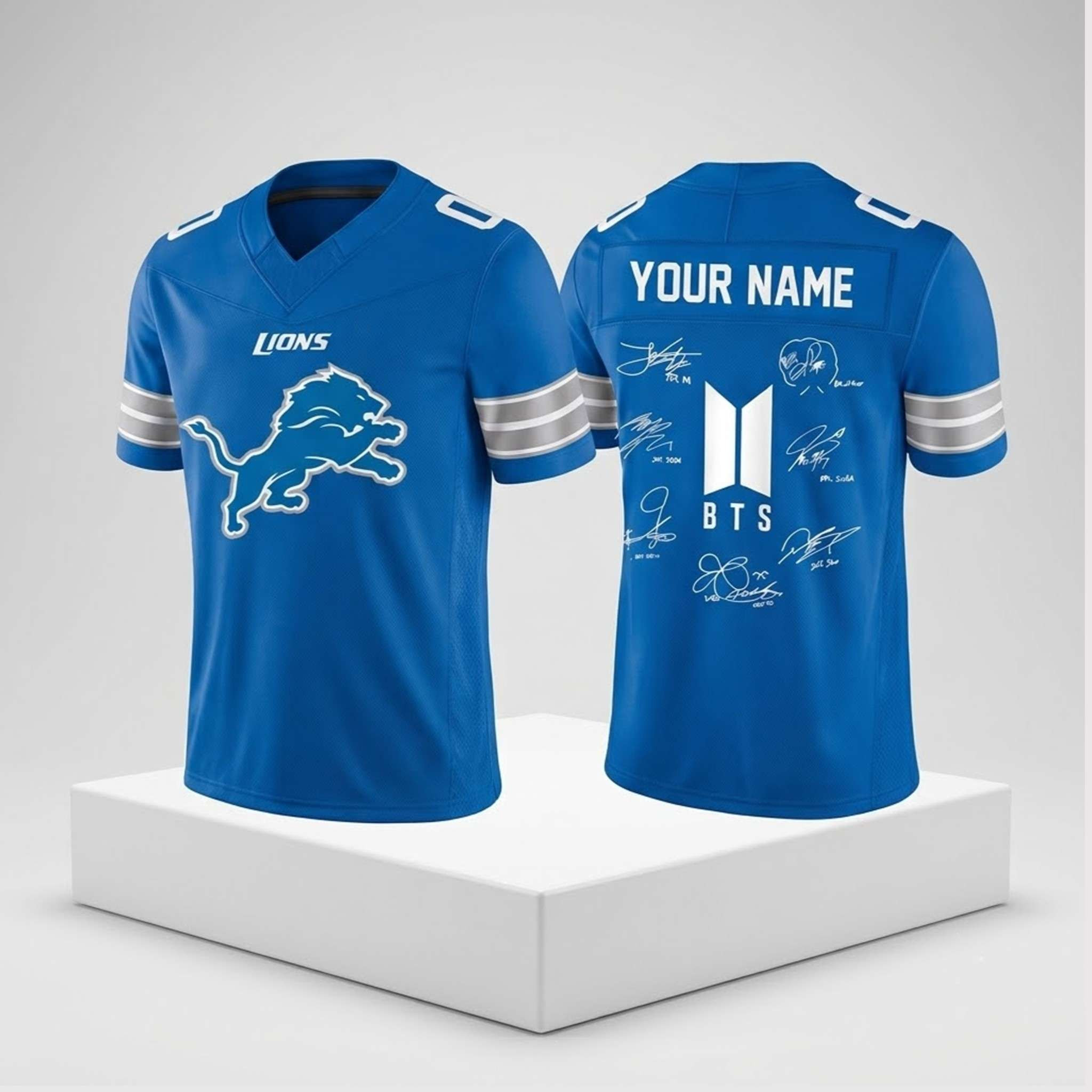 Personalized Detroit Lions BTS Tour 2026 Jersey Lions x BTS Merch Gift Ideas For Fans 1 - Unicasport Personalized Detroit Lions BTS Tour 2026 Jersey Lions x BTS Merch Gift Ideas For Fans