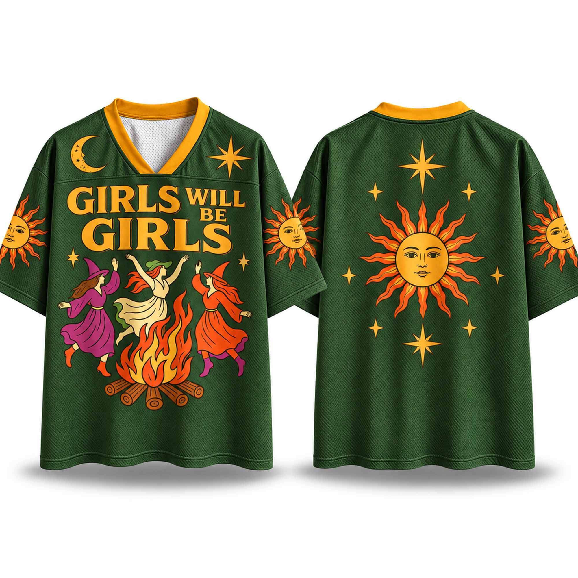 2026 Girls Will Be Girls Witch Bonfire Halloween Jersey Halloween Shirt Unique Gifts For Women 1 - Unicasport 2026 Girls Will Be Girls Witch Bonfire Halloween Jersey Halloween Shirt Unique Gifts For Women